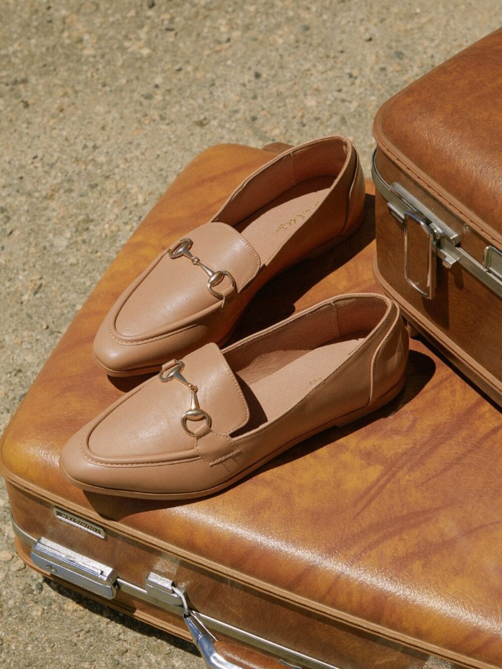 Brand New Lulus Margote Light Nude Horsebit Loafers Size 8.5
